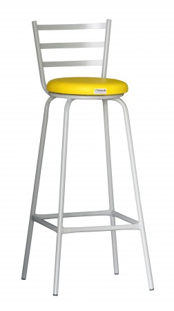 BANQUETA ALTA ESTOFADA COM ENCOSTO